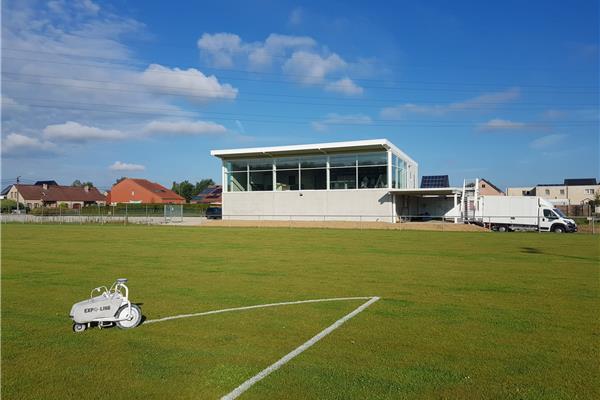 Aménagement 2 terrains de football en gazon naturel - Sportinfrabouw NV